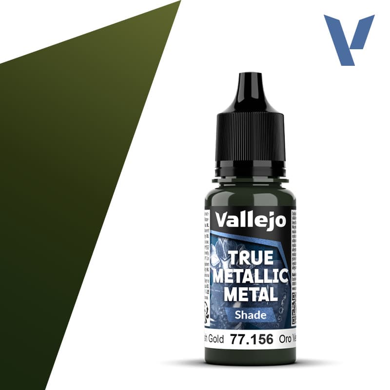 Vallejo True Metallic Metal, Greenish Gold – Shade 77156 — MΛDMΛXON