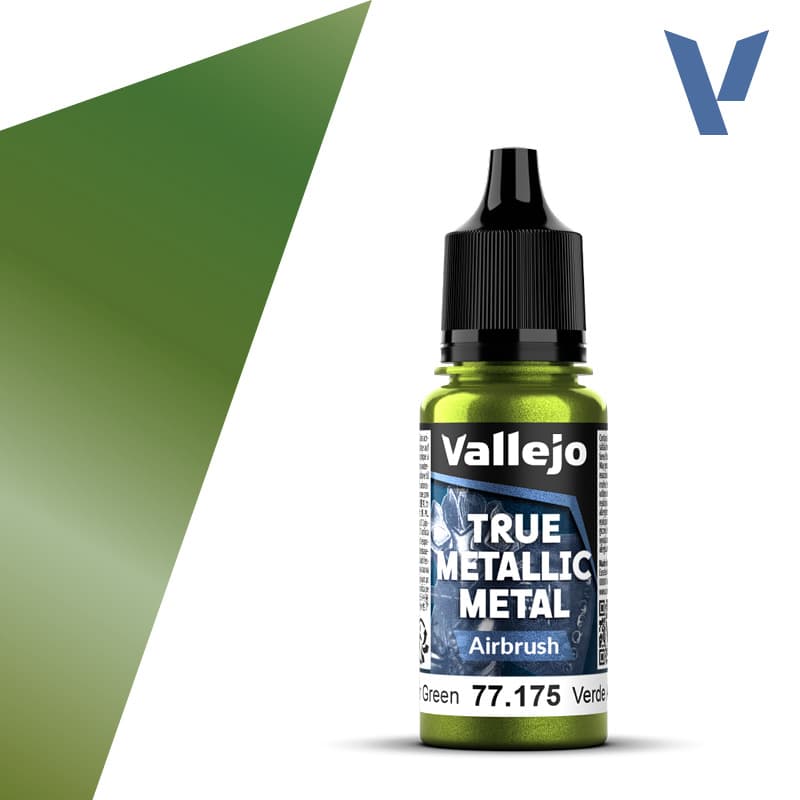 Vallejo True Metallic Metal, Amber Green – Airbrush 77175 — MΛDMΛXON